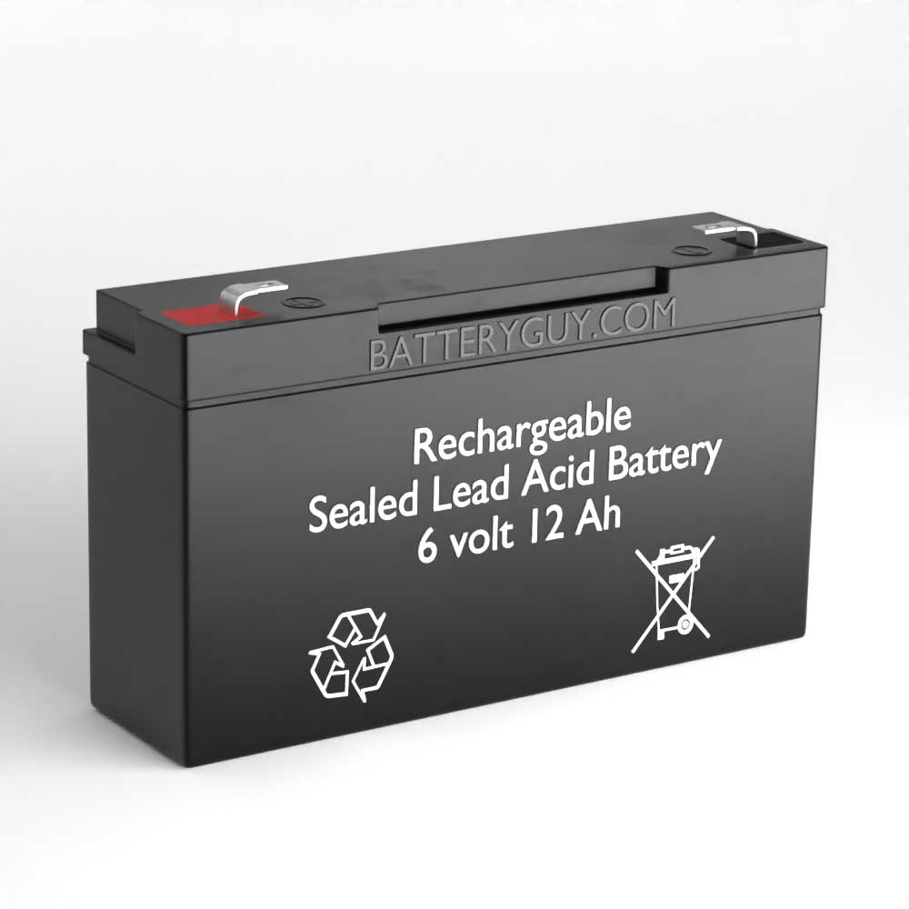 6v 12Ah Rechargeable Sealed Lead Acid (Rechargeable SLA) Battery | BG-6100F1