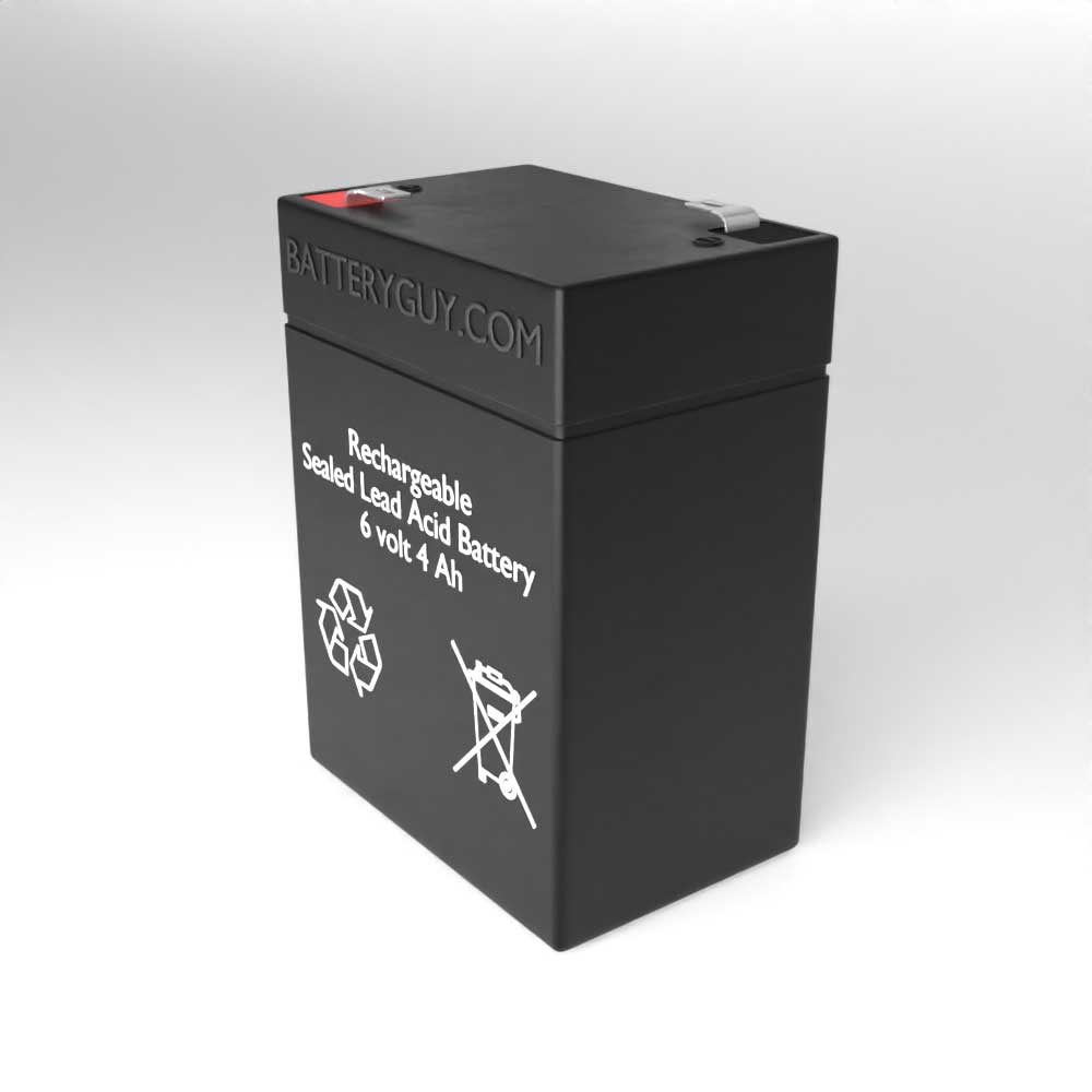 Right View - 6v 4.0Ah Rechargeable Sealed Lead Acid Battery