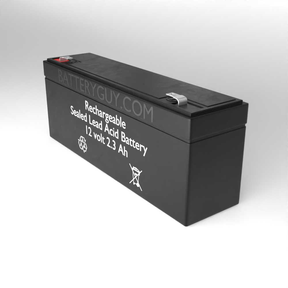 Right View - 12v 2.3Ah Rechargeable Sealed Lead Acid (Rechargeable SLA) Battery