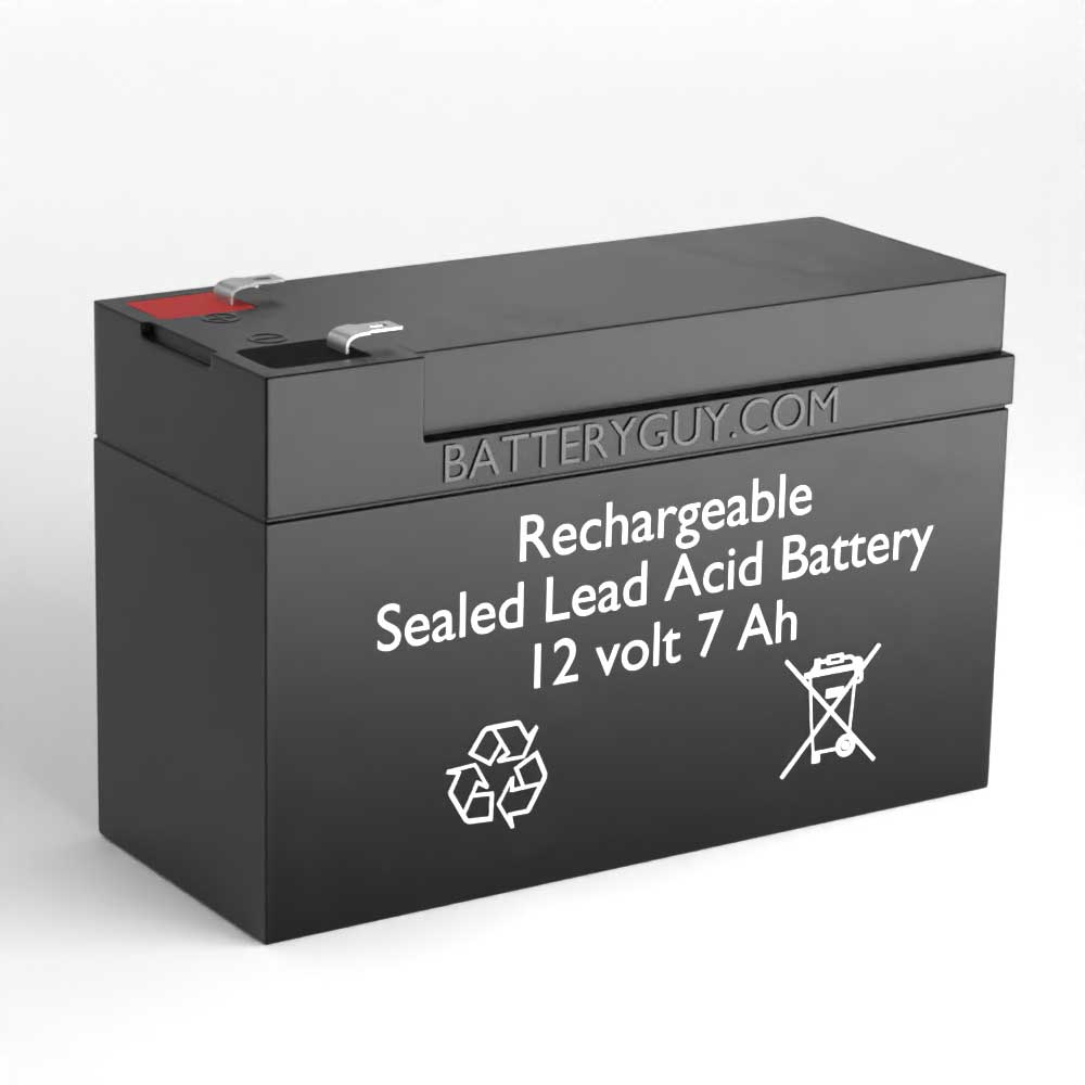 12v 7Ah Rechargeable Sealed Lead Acid (Rechargeable SLA) Battery F2 Terminals | BG-1270F2