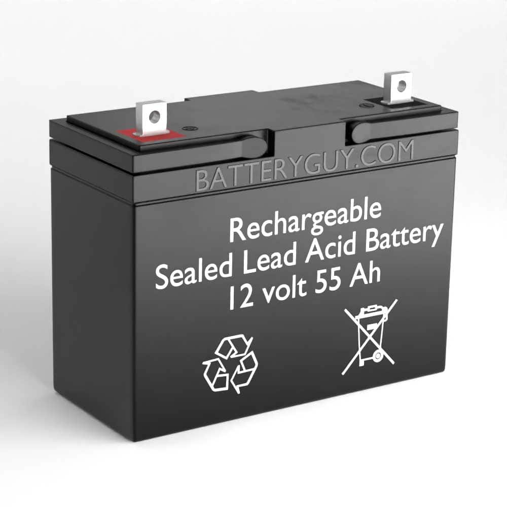 12v 55Ah Rechargeable Sealed Lead Acid (Rechargeable SLA) Battery | BG-12550NB