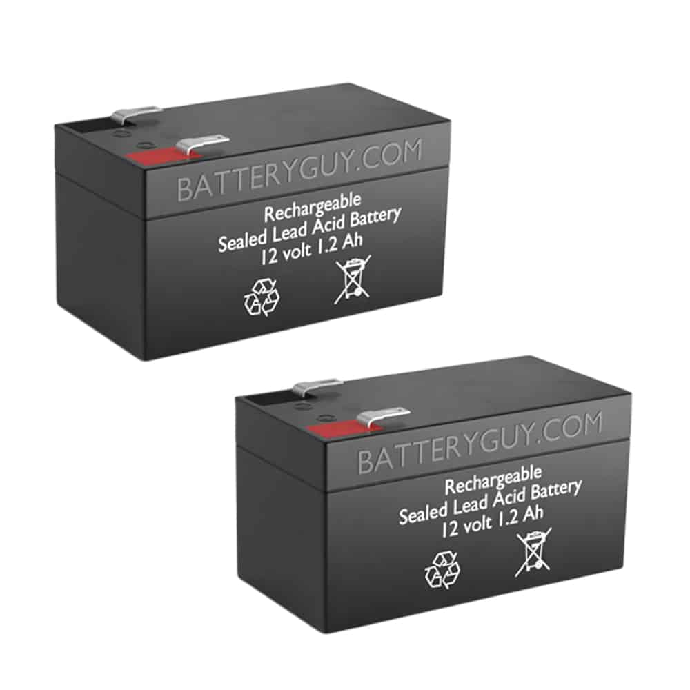 12v 1.2Ah Rechargeable Sealed Lead Acid Battery | BG-1212F1 (Qty of 2)