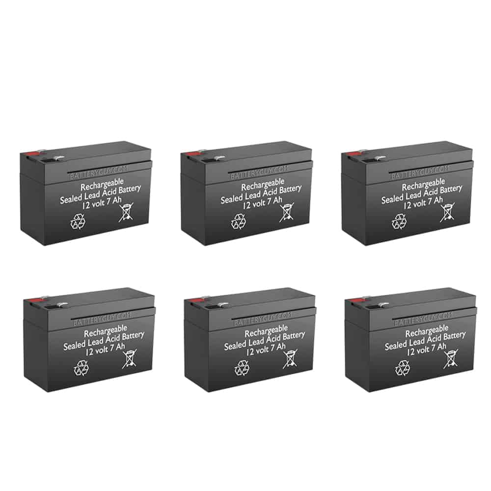 thumbnail image 2 of 4-Pack Rechargeable 12V 7AH Sealed Lead Acid Batteries – SLA Multi-Purpose, 8 Ah, 18-Month Warranty (Chromebattery) 2 of 6