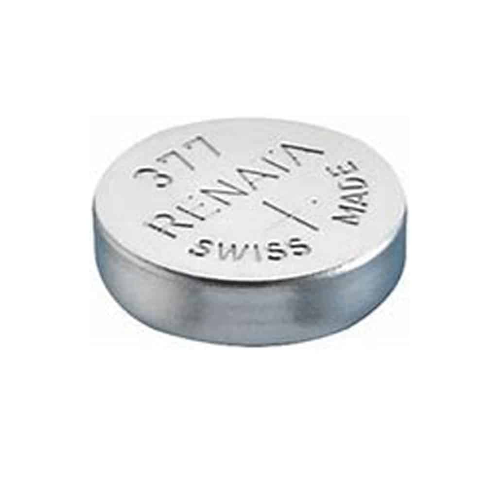 Renata 377 Silver Oxide Coin Battery (10 Pack) 1.55 volt 28mAh