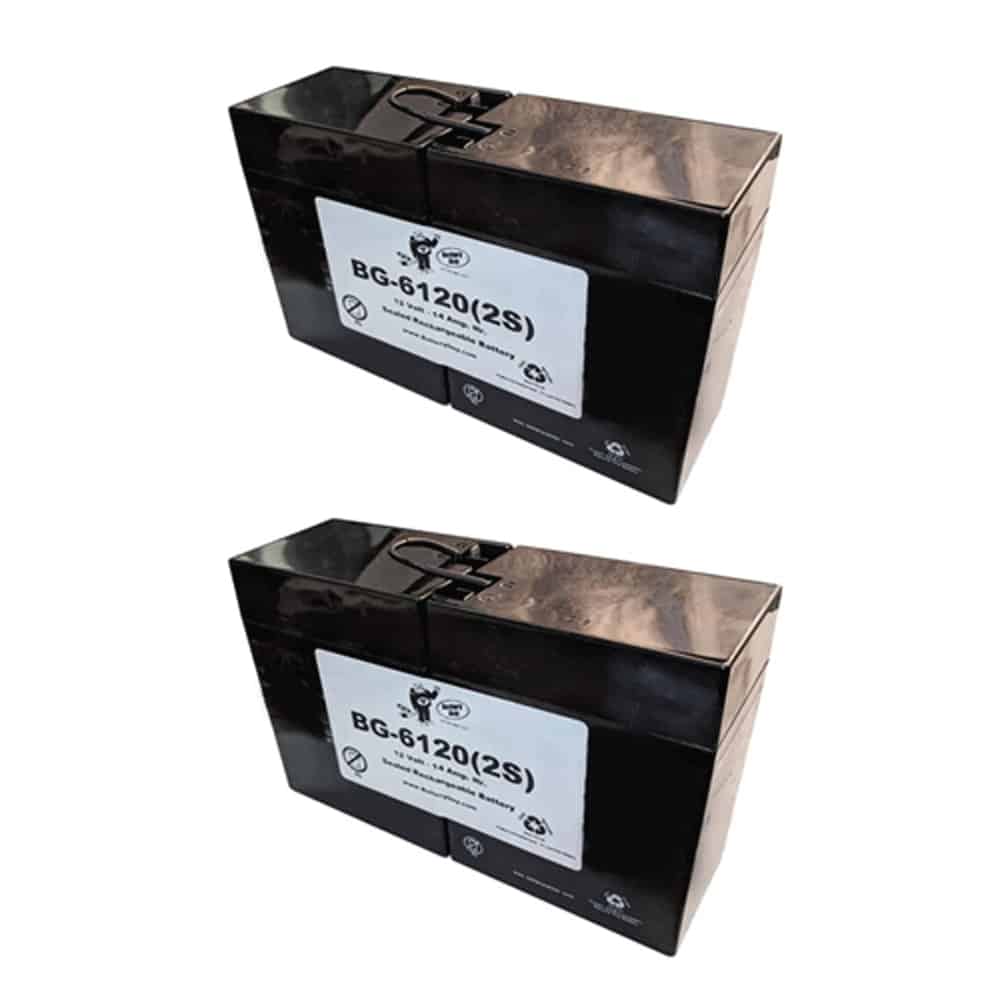 12v 14Ah Rechargeable Sealed Lead Acid (Rechargeable SLA) Battery | BG-6120(2S) (Qty of 2)