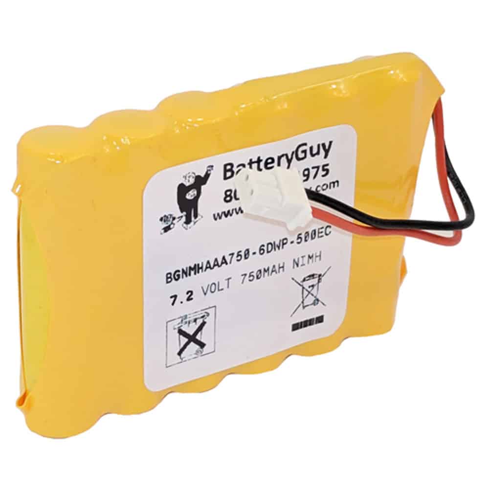 Nickel Metal Hydrid Alarm & Security Battery, 7.2v 750mAh | BGNMHAAA750-6DWP-PR500EC (Rechargeable)