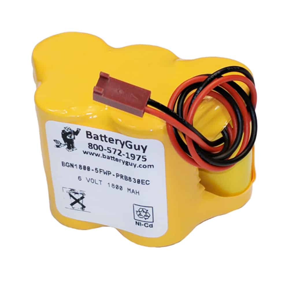 Nickel Cadmium Battery 6v 1800mah | BGN1800-5FWP-PRB830EC (Rechargeable)