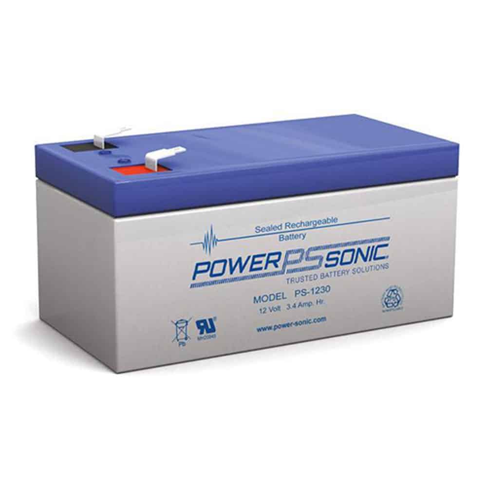Power-Sonic PS-1230 | Rechargeable SLA Battery 12v 3.4ah
