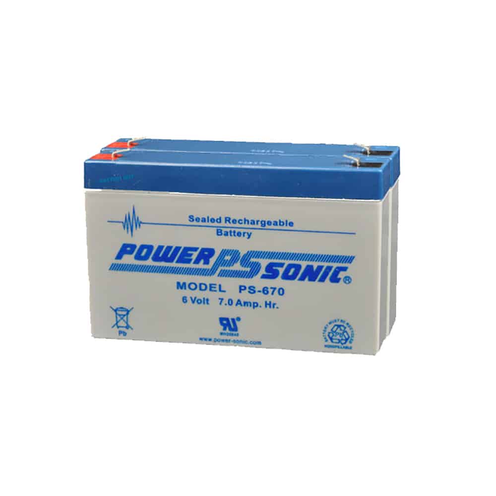 Power-Sonic PS-670(2P) | Rechargeable SLA Battery 6v 14Ah