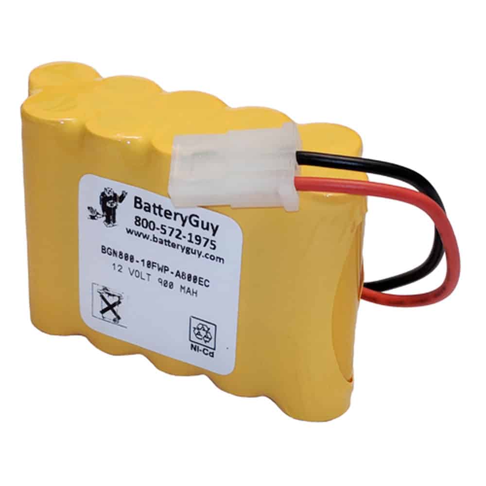 Nickel Cadmium Battery 12v 900mah | BGN800-10FWP-A800EC (Rechargeable)
