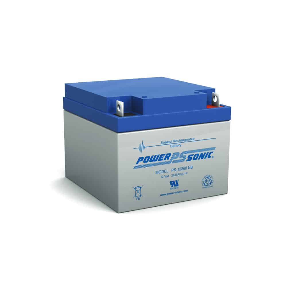 Power-Sonic PS-12260 NB | Rechargeable SLA Battery 12v 26Ah