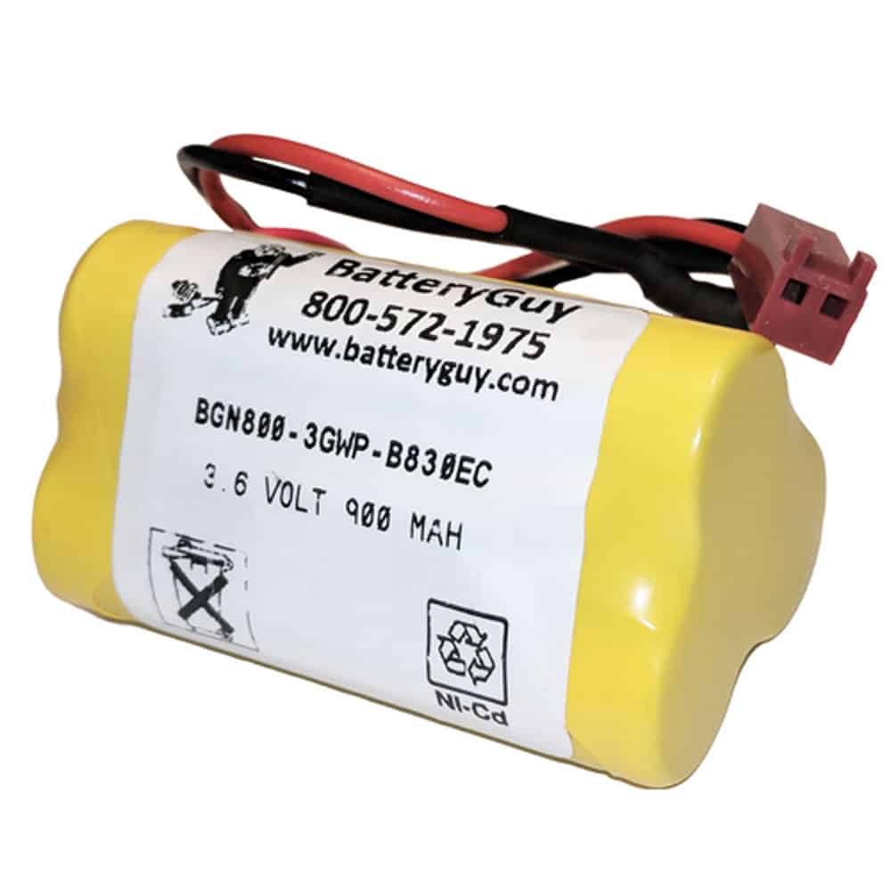 Nickel Cadmium Battery 3.6v 900mah | BGN800-3GWP-B830EC (Rechargeable)