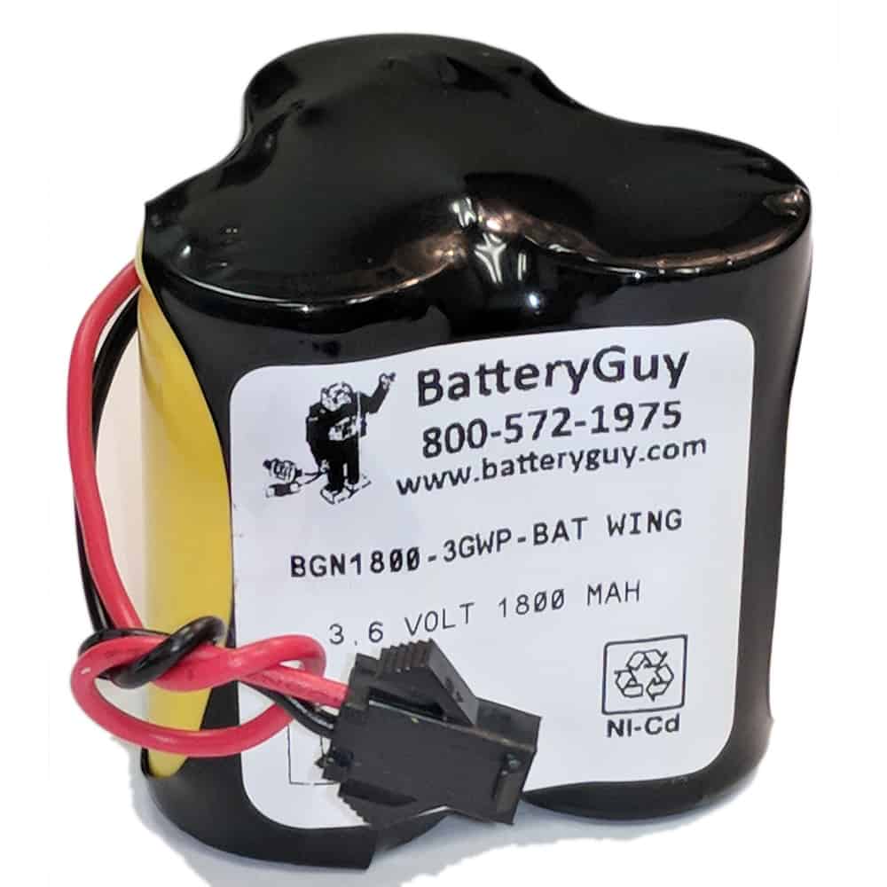 Nickel Cadmium Battery 3.6v 1800mah | BGN1800-3GWP-BATWING (Rechargeable)