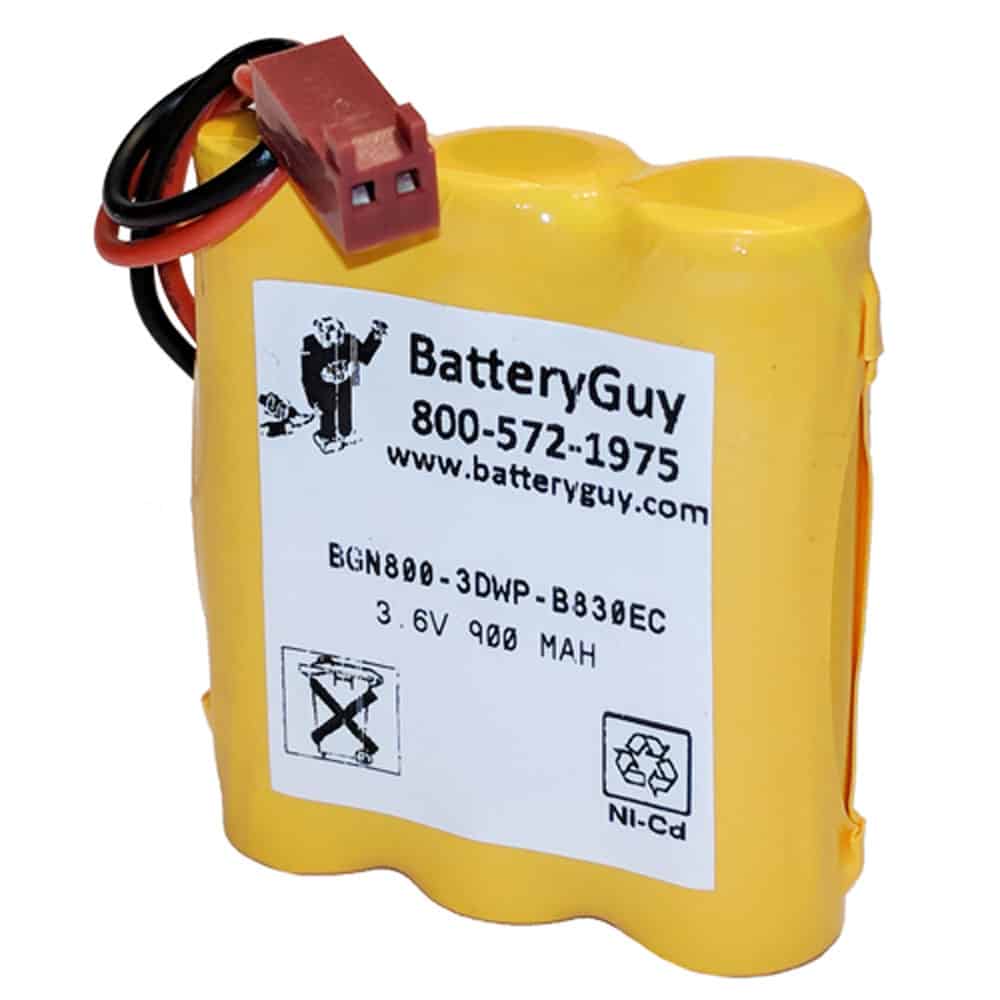 Nickel Cadmium Battery 3.6v 900mah | BGN800-3DWP-B830EC (Rechargeable)