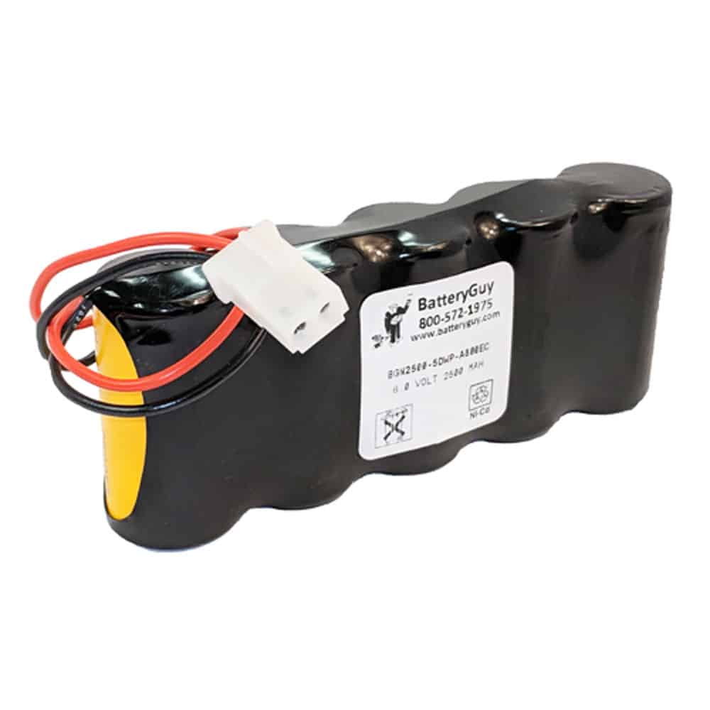 Nickel Cadmium Battery 6v 2500mah | BGN2500-5DWP-A800EC (Rechargeable)