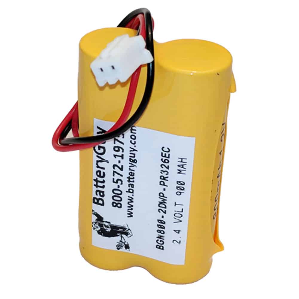 Nickel Cadmium Battery 2.4v 900mah with Connector | BGN800-2DWP-PR326EC (Rechargeable)