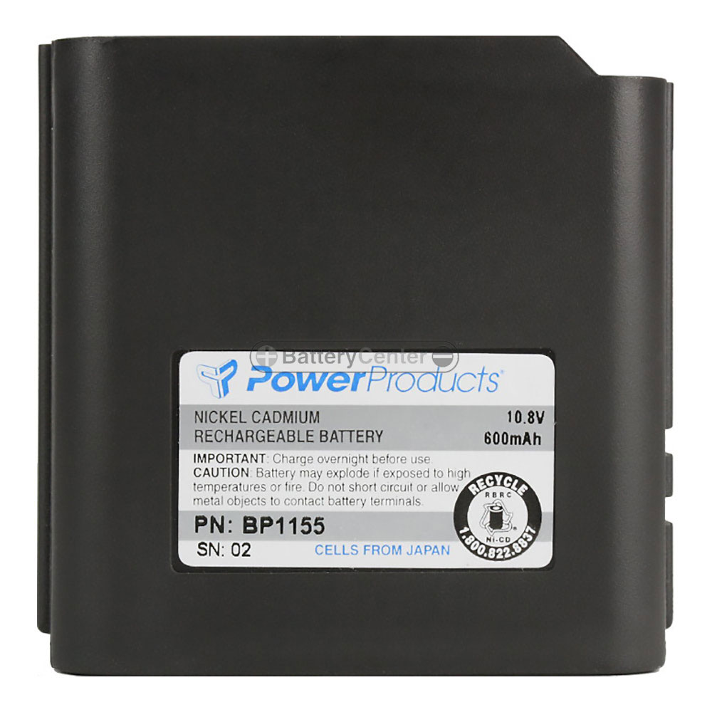 10.8 Volt 600 mAh NiCd Battery for many M/A-COM Two Way Radios (Rechargeable) | BP1155 (BC)